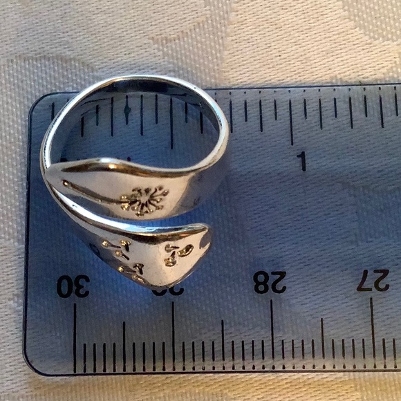 Dandelion Wishes Sterling Silver Adjustable Ring - Picture 13 of 15